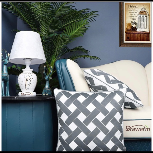 BRAWARM Pack of 2 Cotton Throw Pillow Cover - Picture 5 of 7